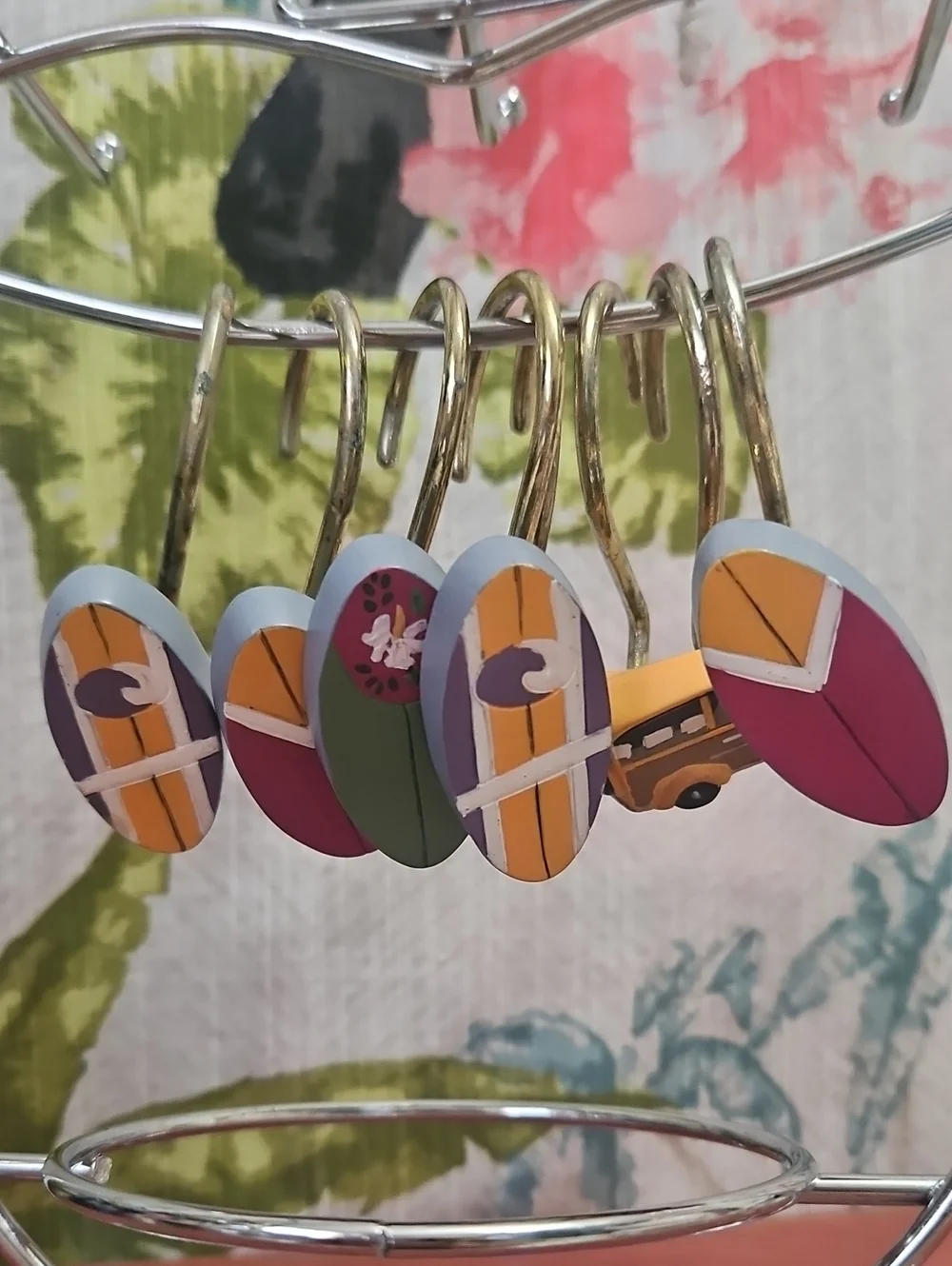 Shower Hooks Set Of 8 For Small Shower Or Mix With Others For Large. Busses Surf